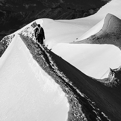 26 - Discesa dal Lyskamm occidentale