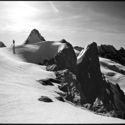 23 - Dalla Tete de Valpelline, il Cervino, la Dent d'Hérens e le Grandes Murailles